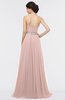 ColsBM Zahra Dusty Rose Elegant A-line Strapless Sleeveless Half Backless Bridesmaid Dresses