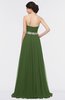 ColsBM Zahra Garden Green Elegant A-line Strapless Sleeveless Half Backless Bridesmaid Dresses