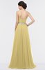 ColsBM Zahra Gold Elegant A-line Strapless Sleeveless Half Backless Bridesmaid Dresses