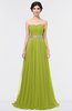 ColsBM Zahra Green Oasis Elegant A-line Strapless Sleeveless Half Backless Bridesmaid Dresses