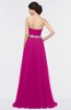 ColsBM Zahra Hot Pink Elegant A-line Strapless Sleeveless Half Backless Bridesmaid Dresses