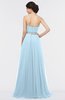 ColsBM Zahra Ice Blue Elegant A-line Strapless Sleeveless Half Backless Bridesmaid Dresses