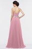ColsBM Zahra Light Coral Elegant A-line Strapless Sleeveless Half Backless Bridesmaid Dresses