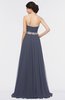 ColsBM Zahra Nightshadow Blue Elegant A-line Strapless Sleeveless Half Backless Bridesmaid Dresses