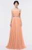 ColsBM Zahra Salmon Elegant A-line Strapless Sleeveless Half Backless Bridesmaid Dresses