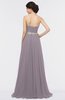 ColsBM Zahra Sea Fog Elegant A-line Strapless Sleeveless Half Backless Bridesmaid Dresses