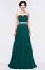 ColsBM Zahra Shaded Spruce Elegant A-line Strapless Sleeveless Half Backless Bridesmaid Dresses
