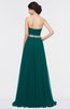ColsBM Zahra Shaded Spruce Elegant A-line Strapless Sleeveless Half Backless Bridesmaid Dresses