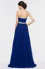 ColsBM Zahra Sodalite Blue Elegant A-line Strapless Sleeveless Half Backless Bridesmaid Dresses