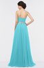 ColsBM Zahra Turquoise Elegant A-line Strapless Sleeveless Half Backless Bridesmaid Dresses