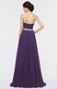 ColsBM Zahra Violet Elegant A-line Strapless Sleeveless Half Backless Bridesmaid Dresses