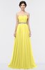 ColsBM Zahra Yellow Iris Elegant A-line Strapless Sleeveless Half Backless Bridesmaid Dresses