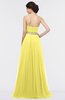 ColsBM Zahra Yellow Iris Elegant A-line Strapless Sleeveless Half Backless Bridesmaid Dresses