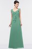 ColsBM Jolene Beryl Green Mature A-line Square Zip up Floor Length Bridesmaid Dresses