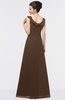 ColsBM Jolene Chocolate Brown Mature A-line Square Zip up Floor Length Bridesmaid Dresses