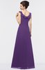 ColsBM Jolene Dark Purple Mature A-line Square Zip up Floor Length Bridesmaid Dresses