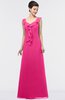 ColsBM Jolene Fandango Pink Mature A-line Square Zip up Floor Length Bridesmaid Dresses
