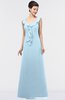 ColsBM Jolene Ice Blue Mature A-line Square Zip up Floor Length Bridesmaid Dresses