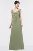 ColsBM Jolene Moss Green Mature A-line Square Zip up Floor Length Bridesmaid Dresses