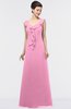 ColsBM Jolene Pink Mature A-line Square Zip up Floor Length Bridesmaid Dresses