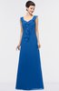 ColsBM Jolene Royal Blue Mature A-line Square Zip up Floor Length Bridesmaid Dresses