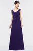 ColsBM Jolene Royal Purple Mature A-line Square Zip up Floor Length Bridesmaid Dresses