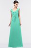 ColsBM Jolene Seafoam Green Mature A-line Square Zip up Floor Length Bridesmaid Dresses