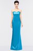 ColsBM Reagan Cornflower Blue Mature Column Strapless Zip up Floor Length Plainness Prom Dresses
