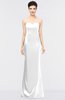 ColsBM Reagan White Mature Column Strapless Zip up Floor Length Plainness Prom Dresses