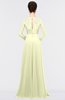 ColsBM Shelly Cream Romantic A-line Long Sleeve Floor Length Lace Bridesmaid Dresses