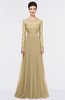 ColsBM Shelly Curds & Whey Romantic A-line Long Sleeve Floor Length Lace Bridesmaid Dresses