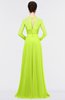 ColsBM Shelly Sharp Green Romantic A-line Long Sleeve Floor Length Lace Bridesmaid Dresses