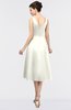ColsBM Joanna Cream Mature A-line V-neck Zip up Plainness Bridesmaid Dresses