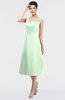ColsBM Joanna Light Green Mature A-line V-neck Zip up Plainness Bridesmaid Dresses