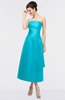 ColsBM Isabella Blue Atoll Elegant A-line Bateau Sleeveless Zip up Ruching Evening Dresses