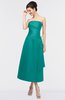 ColsBM Isabella Blue Grass Elegant A-line Bateau Sleeveless Zip up Ruching Evening Dresses