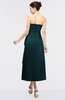 ColsBM Isabella Blue Green Elegant A-line Bateau Sleeveless Zip up Ruching Evening Dresses