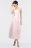 ColsBM Isabella Blush Elegant A-line Bateau Sleeveless Zip up Ruching Evening Dresses