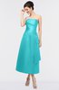 ColsBM Isabella Capri Elegant A-line Bateau Sleeveless Zip up Ruching Evening Dresses