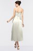 ColsBM Isabella Cream Elegant A-line Bateau Sleeveless Zip up Ruching Evening Dresses