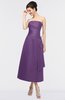 ColsBM Isabella Eggplant Elegant A-line Bateau Sleeveless Zip up Ruching Evening Dresses