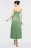 ColsBM Isabella Fair Green Elegant A-line Bateau Sleeveless Zip up Ruching Evening Dresses