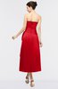 ColsBM Isabella Fiery Red Elegant A-line Bateau Sleeveless Zip up Ruching Evening Dresses