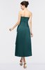 ColsBM Isabella Jade Elegant A-line Bateau Sleeveless Zip up Ruching Evening Dresses