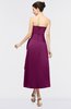 ColsBM Isabella Magenta Purple Elegant A-line Bateau Sleeveless Zip up Ruching Evening Dresses