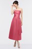 ColsBM Isabella Magenta Elegant A-line Bateau Sleeveless Zip up Ruching Evening Dresses