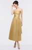ColsBM Isabella New Wheat Elegant A-line Bateau Sleeveless Zip up Ruching Evening Dresses