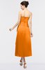 ColsBM Isabella Orange Elegant A-line Bateau Sleeveless Zip up Ruching Evening Dresses