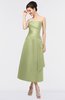 ColsBM Isabella Pistachio Elegant A-line Bateau Sleeveless Zip up Ruching Evening Dresses