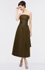 ColsBM Isabella Slate Black Elegant A-line Bateau Sleeveless Zip up Ruching Evening Dresses